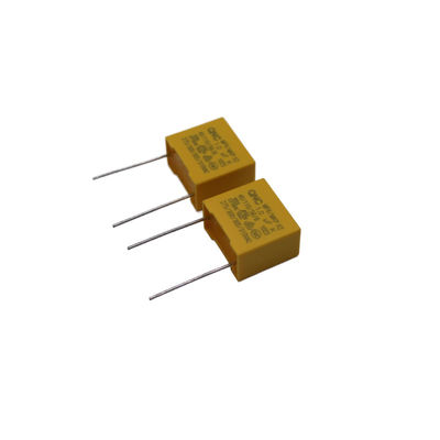X2 Condensador de segurança para uma ampla gama de temperaturas Resistência ao isolamento ≥ 10