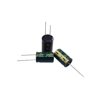 Capacitor eletrolítico de alumínio de resistência para dispositivos eletrónicos 25V3300UF