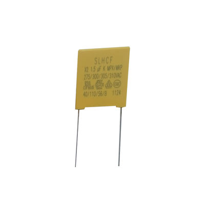X2 Condensador de segurança 1.5UF/275VAC P22.5MM e tolerância de capacidade de ± 20% garantida para o desempenho