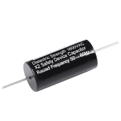 Resistência dielétrica 1600VAC X2 Dispositivo de segurança Capacitor Frequência nominal 50 60Hz Componente elétrico para aplicações industriais