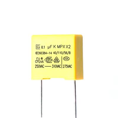 Capacitor antiparasitário do capacitor 300V de 0,1 F com propriedade da cura do auto