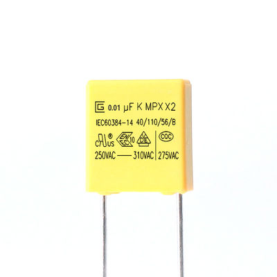 Capacitor metalizado do filme do polipropileno, capacitor do quadrado MKP X2 do poder médio