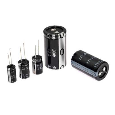 1F~400F 2.7V Supercapacitor de alta temperatura Ultracapacitor cilíndrico