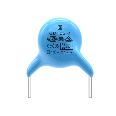 Resistência de alto impacto cerâmica do capacitor 400VAC da segurança Y1 de 152M