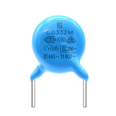 Perda de alta frequência do capacitor civil da segurança de 332M 400VAC Y1