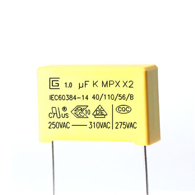 capacitor da segurança de 105K X2 1,0 F com chama excelente - propriedades retardadoras