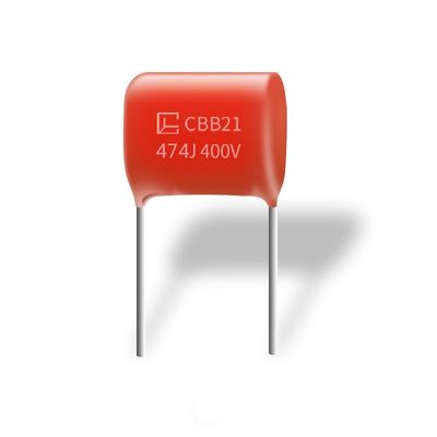 CBB21 474J 400V metalizou o capacitor do filme do polipropileno com boa resistência de isolação
