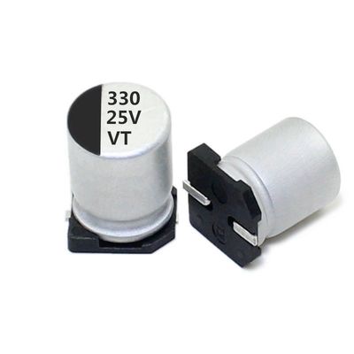 tamanho pequeno de alumínio do capacitor eletrolítico de 25V 330UF e grande capacidade