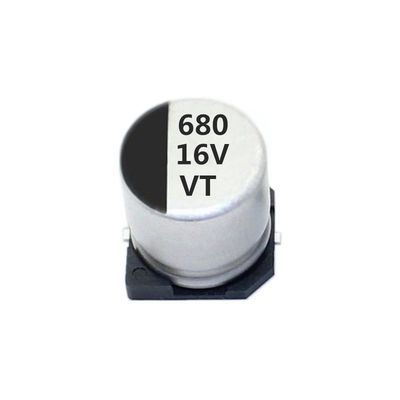 Bom desempenho elétrico de alumínio eletrolítico do capacitor 680uf 16v