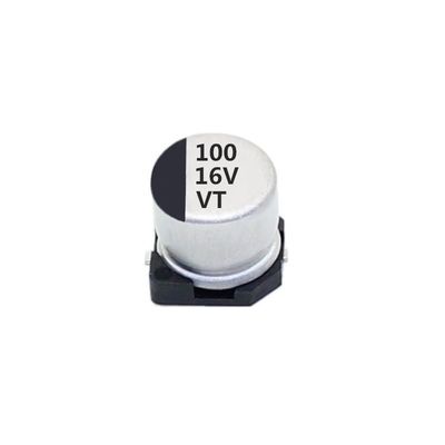 Capacitor estável do desempenho 100uf 16v SMD, capacitor de alumínio eletrolítico