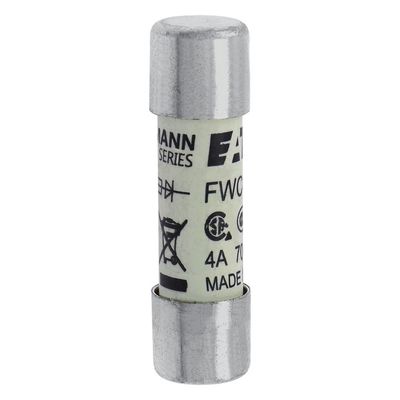 Excelente capacidade de ciclismo e desempenho Cramic Fuse Eaton Bussmann 10 X 38 mm Ferrule Fuse FWC-4A10F
