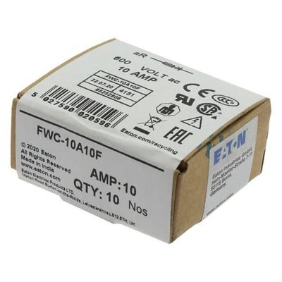 Excelente capacidade de ciclismo e desempenho Cramic Fuse Eaton Bussmann 10 X 38 mm Ferrule Fuse FWC-10A10F