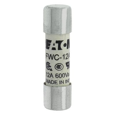 Excelente capacidade de ciclismo e desempenho Cramic Fuse Eaton Bussmann 10 X 38 mm Ferrule Fuse FWC-12A10F