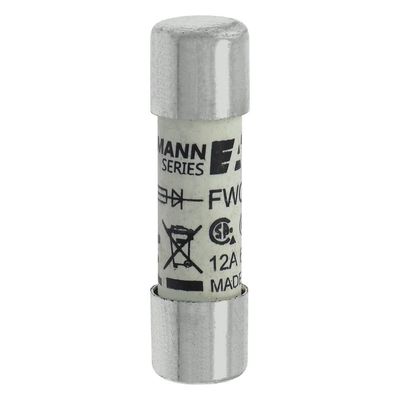 Excelente capacidade de ciclismo e desempenho Cramic Fuse Eaton Bussmann 10 X 38 mm Ferrule Fuse FWC-12A10F
