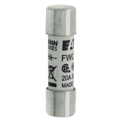 Excelente capacidade de ciclismo e desempenho Cramic Fuse Eaton Bussmann 10 X 38 mm Ferrule Fuse FWC-20A10F