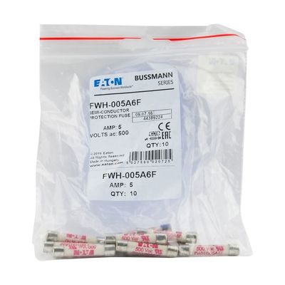 Ligações de fusíveis de ferro para proteção do ônibus comum de CC FWH-005A 6*32mm Tamanho