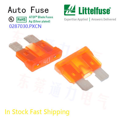 Fusível de laminação automática 7.5A Fusível de laminação automática Marrom 32V Dc Mfr Parte n.o 0287007.5.PXCN